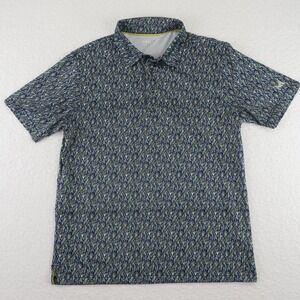 Maelreg Performance Golf Polo Shirt Mens‎ Medium Multi Color Abstract Print